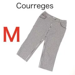 E9975◾️クレージュ　クロップドパンツ　チェック柄