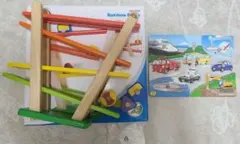 ワンダーワールド レインボーローラー　エド・インター　のりものパズル 　知育玩具のサムネイル