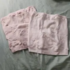 マタニティパンツ M-L ホワイト ピンク 2点セット　腹帯