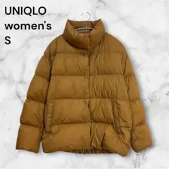 UNIQLO レディース ダウンジャケット マスタードイエロー S - メルカリ