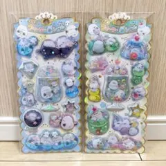 正規品 キラキラウォーターinシール　シマエナガ 2枚セット
