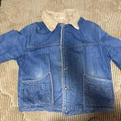 デニムジャケット ボア襟 カジュアル