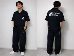 PHANTASY STAR CLUSTER 半袖ワークシャツ 黒