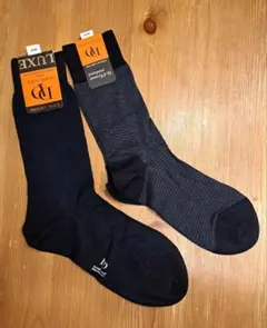 DORE DORE 靴下 ネイビー イタリア製 40-41(26～27cm程度)