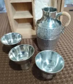 【新品未使用】錫半　酒器　本錫　ぐい呑み　徳利　ちろり　酒盃　昭和レトロ　盃 Amazon.co.jp: 本錫 錫製 徳利 錫半 酒器セット 錫 酒器 ちろり