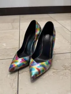 Saint laurent(サンローラン)マルチカラー ハイヒール パンプスのサムネイル