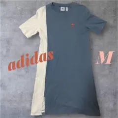 adidas Originals 半袖Tシャツミニワンピース　ブルー／ホワイトMのサムネイル