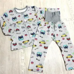 車プリント コットンパジャマセット 100cm 新品未使用