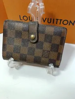 良品 ルイヴィトン ダミエ エベヌ ポルトモネ ビエ ヴィエノワ