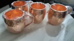 銅製 ハンマートーン タンブラー 4個セット 400ml - メルカリ