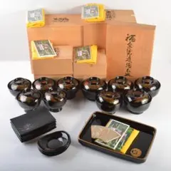 茶道具 川瀬表完作 真塗 茶懐石揃い 共箱(ZE871) - メルカリ