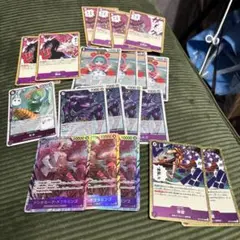 ワンピースカード　紫ドフラミンゴ　デッキ　パーツ