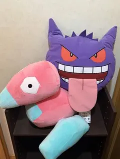 ポケットモンスター　めちゃもふぐっと　ぬいぐるみ　ポリゴン　ゲンガー　リュック