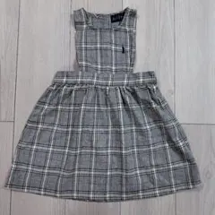 EAST BOY チェック柄 ノースリーブワンピース 95cm