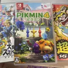 任天堂スイッチピクミン4 超おどるメイドインワリオ 大乱闘スマッシュブラザーズ 任天堂スイッチピクミン4 超おどるメイドインワリオ 大乱闘スマッシュ