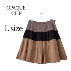 OPAQUE.CLIP フレアスカート Lサイズ 3色切替のサムネイル