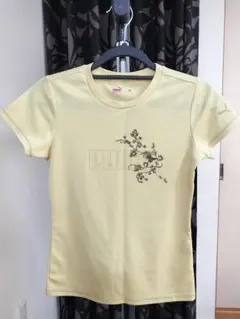 PUMA イエロー フィットネス Tシャツ M