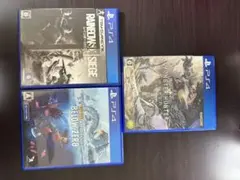 PS4 ゲームソフト3本セット：レインボーシックス、サブノーティカ、モンハン