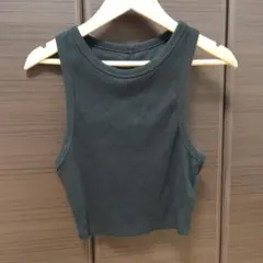 ZARA ブラッククロップドタンクトップ