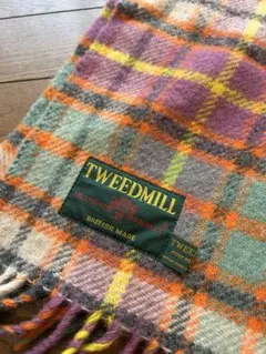 英国製　TWEEDMILL 大判ショール兼ひざ掛け