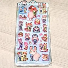 ズートピアおしりぷにぷにぷくぷくシール ステッカー立体