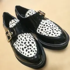 Heather 厚底ローファー ダルメシアン柄のサムネイル