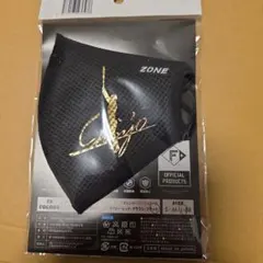 新庄剛志 ZONEマスク 新庄監督サインロゴ入 ブラック/ゴールド BB 