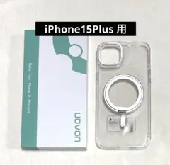 Uovon iPhone15Plus 適用 ケース 透明 クリア