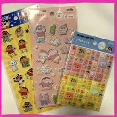 クレヨンしんちゃんぷっくりシール2種＆タイルシールセット