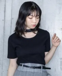 WEGO チョーカーリブT サイズフリー レディース 黒