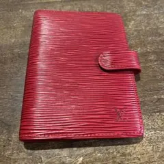 LOUIS VUITTON エピレザー 手帳カバー レッド
