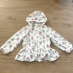 petit main 花柄フード付きジャケット 130cm