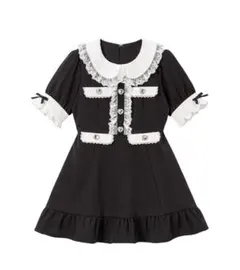 夢展望 ディアマイラブ ハートパールジャガードorツイードワンピース