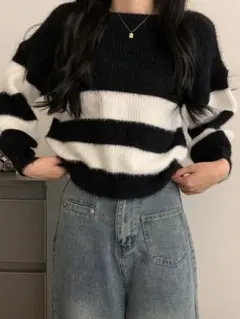 SHEIN ボーダー セーター