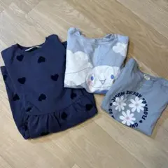 女の子120 セット　スウェット・ロンT・ワンピース