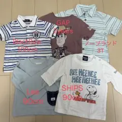 キッズ Tシャツ ロンT ハーフパンツ 6点セット