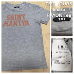 TMT S 半袖Tシャツ Tシャツ グレー ティーエムティー レーヨン 染み込み