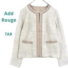 【Add Rougeアッドルージュ】ノーカラージャケット　ラメ糸　セレモニー