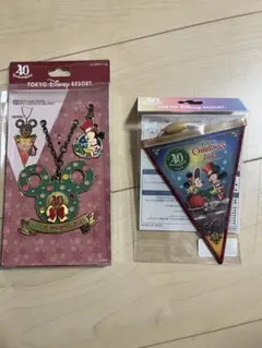 新品　ディズニーリゾート　クリスマス　バッグチャームセット
