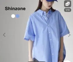 試着のみ★THE SHINZONE ハーフスリーブダディシャツのサムネイル