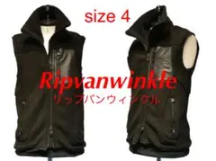 ripvanwinkle フリース ベスト ブラック レザーのサムネイル