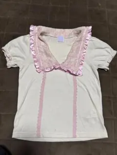 axesfemmeKIDSフリル付きセーラー襟のカットソー　140