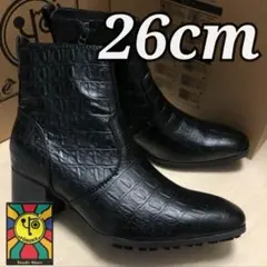 お買い得 新品 26cm YOSUKE ヒールアップブーツ 型押しクロコのサムネイル