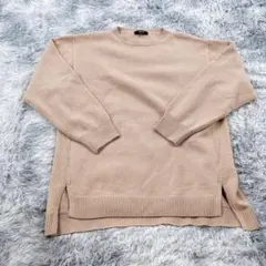 《COMME CA ISM》コムサイズム ニット　セーター　リブ編み　スリット