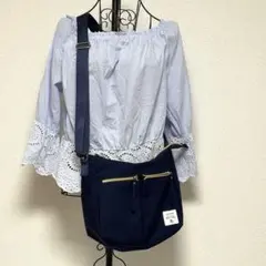 and mikka ショルダーバッグ ネイビーのサムネイル