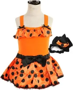 ☆ハロウィン コスプレ 仮装☆魔女ワンピース風ロンパース☆60　ベビー☆新品
