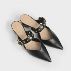【美品】CHARLES & KEITH チャールズアンドキース　ベルト ミュール