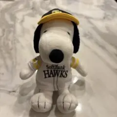 スヌーピー SoftBank Hawks マスコットぬいぐるみ