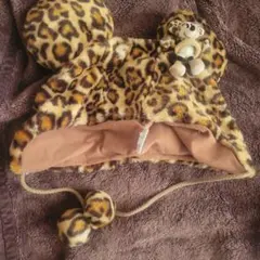 東京ディズニーランド ヒョウ柄耳付き帽子