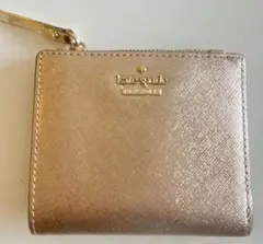 kate spade ゴールド 二つ折り財布